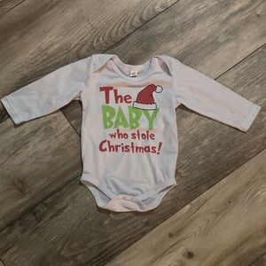 The Baby Who Stole Christmas Longsleeve Onesie 6-12 months ago